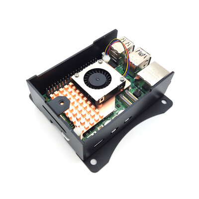 Copper Heatsink and Active Cooling Fan for Raspberry Pi 5