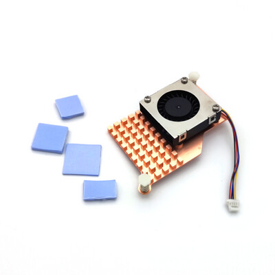 Copper Heatsink and Active Cooling Fan for Raspberry Pi 5