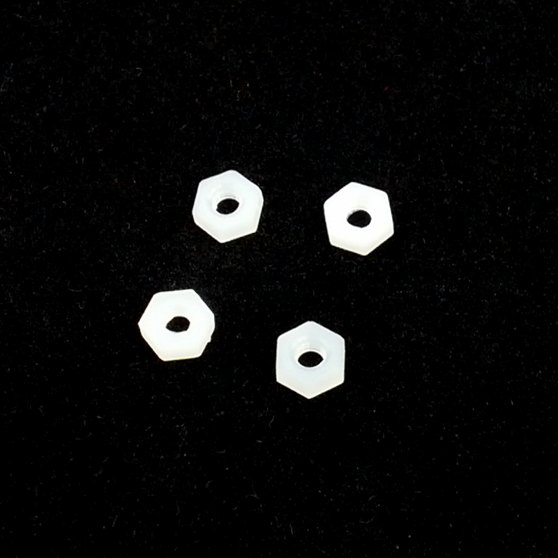 Nylon Hex Nuts - M2 (Pack of 4)