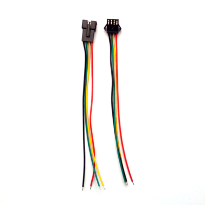4-pin SM connector wire assembly, 15cm, one pair (male and female)