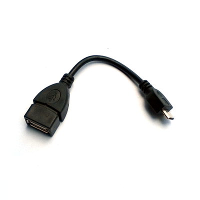 USB OTG Cable - Micro B male to A female, 12cm
