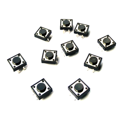 Tactile Push Button Switch - 12mm x 12mm, 5mm tall (Pack of 10)