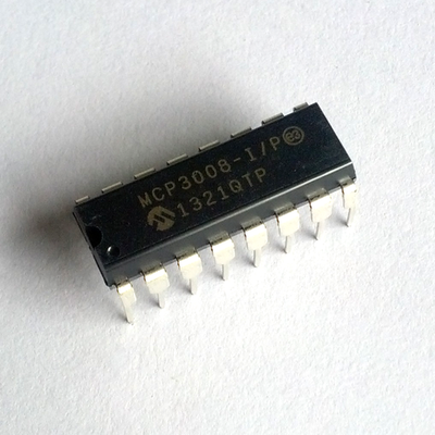 MCP3008 - 10-bit 8-Channel Analog to Digital Converter, SPI