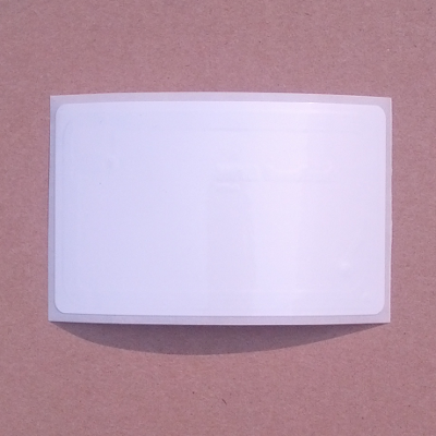 NTAG203, RaceTrack - White, Rectangle (49x81 mm)
