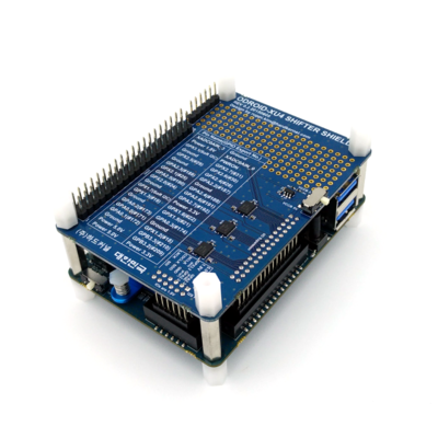The Shifter Shield on top of Odroid-XU4