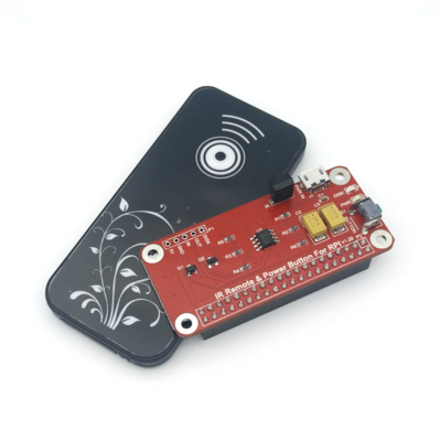Power Switch and IR Remote Add-On Board for Raspberry Pi