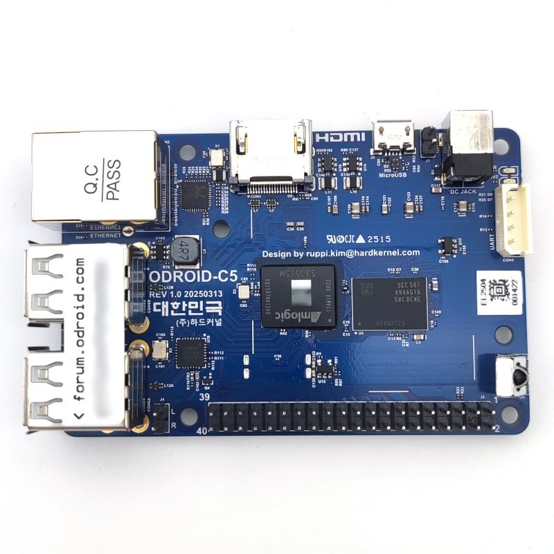 Odroid-C5 - S905X5M Quad Core CPU, 4GB RAM, Gigabit Ethernet