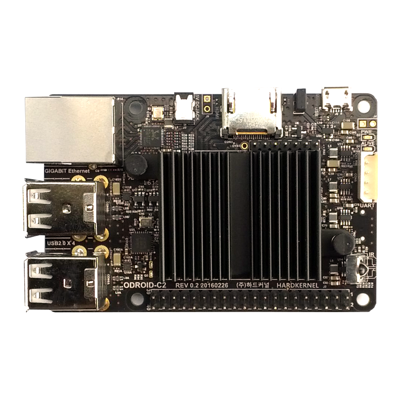 Odroid-C2 - 1.5GHz Quad Core CPU, 2GB RAM, Gigabit Ethernet