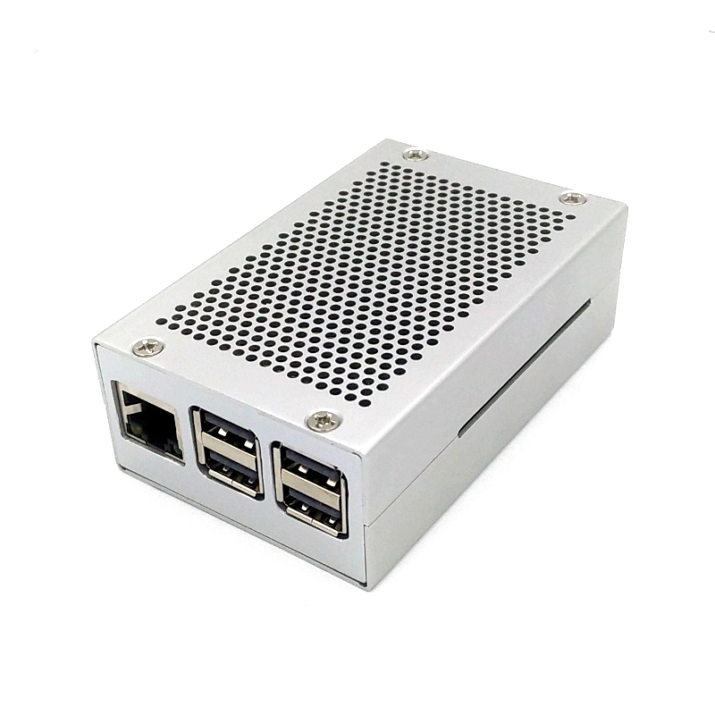 Industrial Silver Metal Aluminium Case for Raspberry Pi / Tinker Board