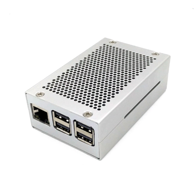 Industrial Silver Metal Aluminium Case for Raspberry Pi / Tinker Board