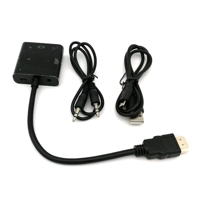 HDMI to VGA Adapter with Power and Audio Output