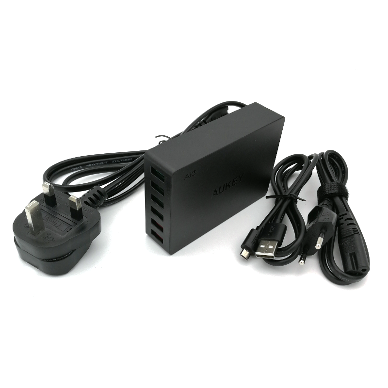 6-port USB Power / Desktop Charging Station with QC 3.0