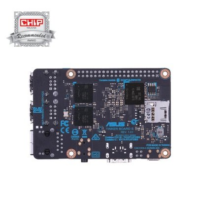 ASUS Tinker Board S - 1.8GHz CPU, 2GB RAM, 16GB eMMC, WiFi, BT, Gigabit Ethernet