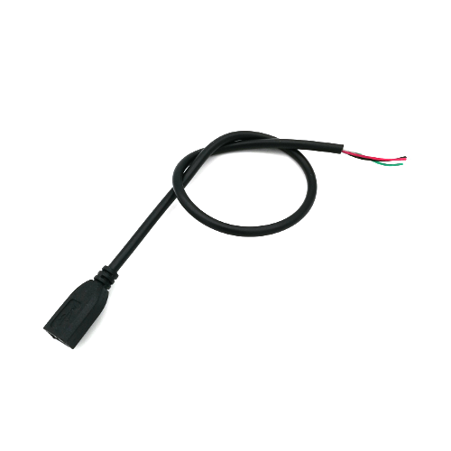 micro USB Female to Bare Wires Cable, 30cm