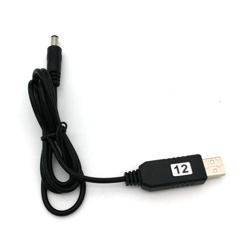 USB to 5.5mm DC Barrel Plug 12V Booster Cable