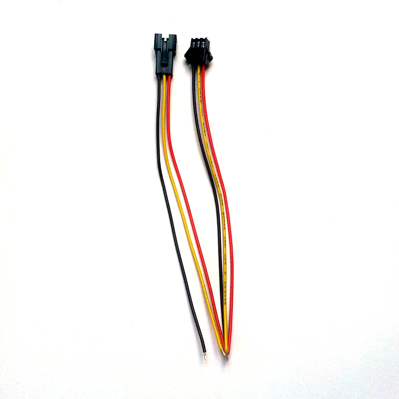 3-pin SM connector wire assembly, 15cm, one pair (male and female)