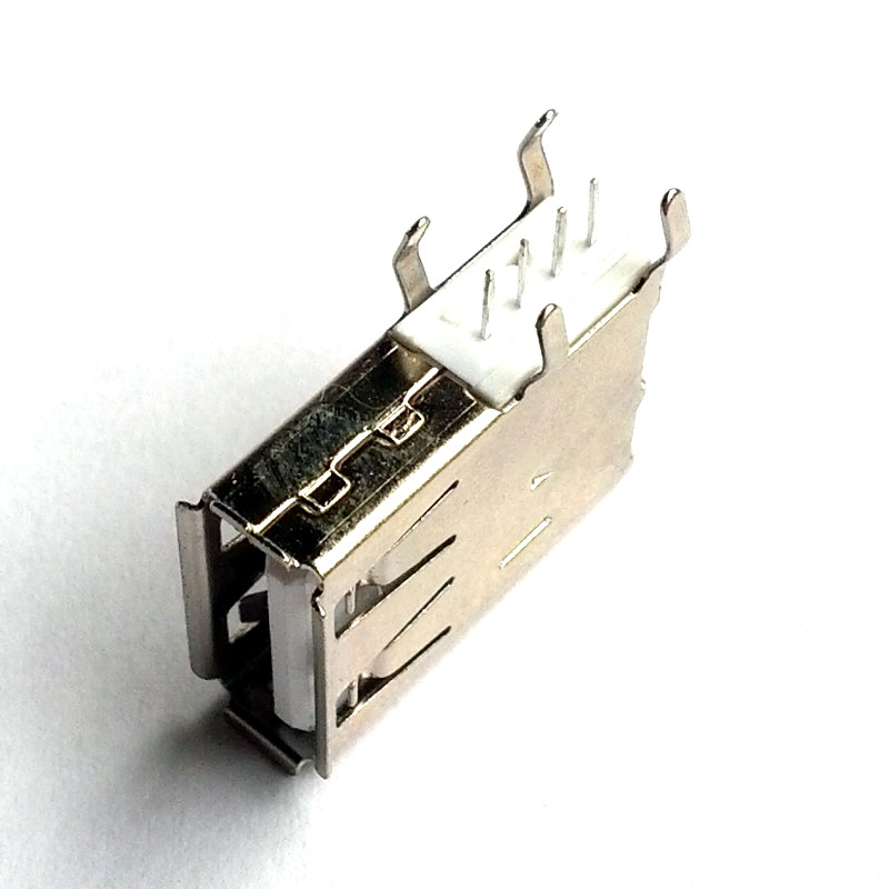 USB Type A Female Connector - Through Hole, Vertical