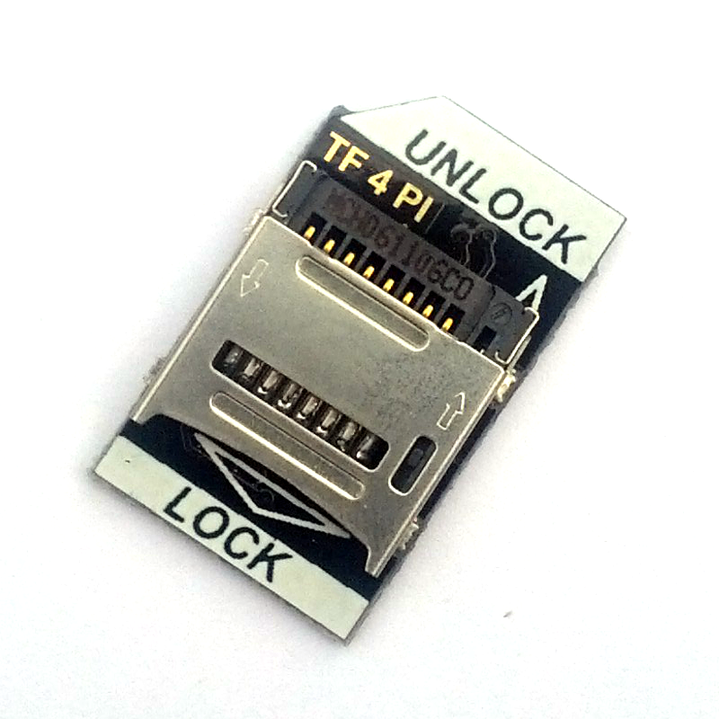micro SD card adapter for Raspberry Pi - Latching style