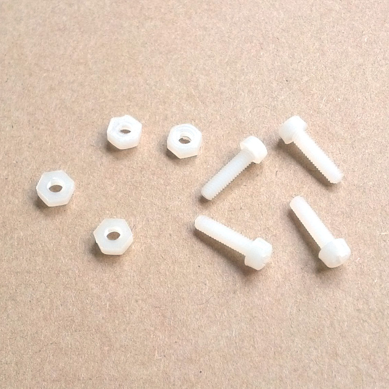 Mounting screws and nuts for Raspberry Pi/Beaglebone Black (Pack of 4)