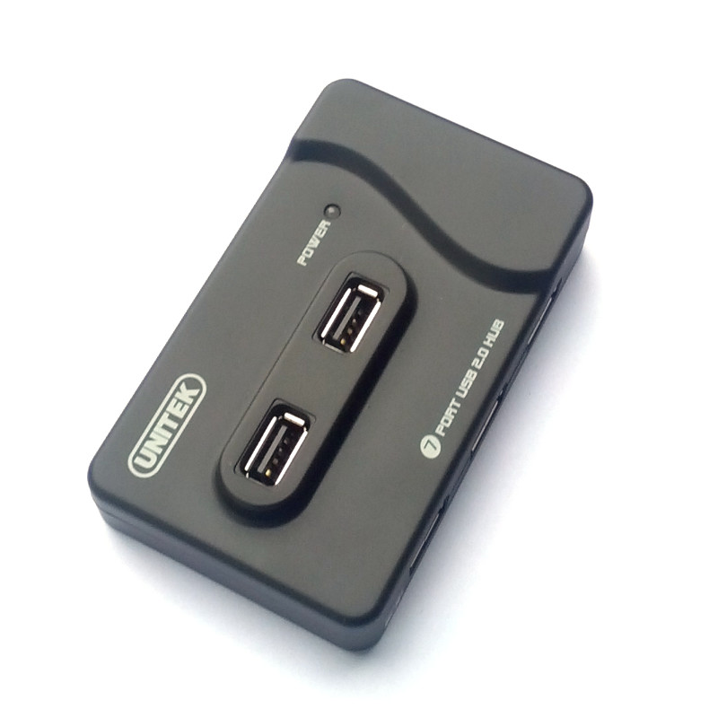 USB 2.0 Powered Hub - 6+1 Ports with 5V 2A Power Supply