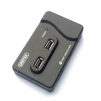 USB 2.0 Powered Hub - 6+1 Ports with 5V 2A Power Supply