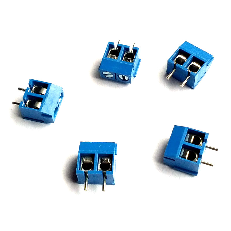 Terminal Block - 2-pin, 5mm (Pack of 5)