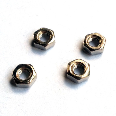 Copper Hex Nuts - M3 (Pack of 4)