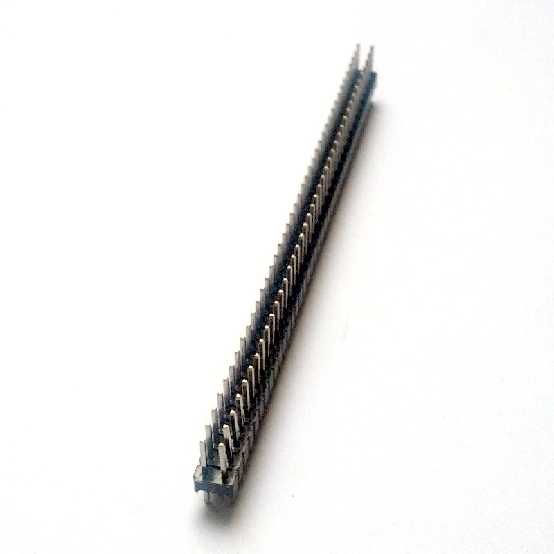 40-pin Male Header, 2.54mm Pitch, Double Row