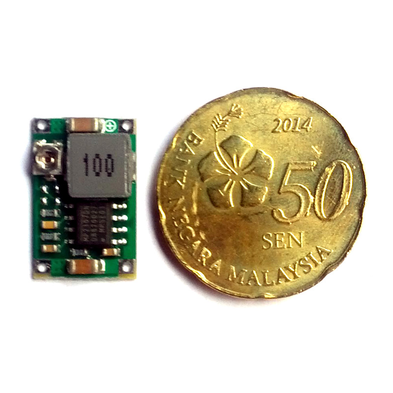 Ultra Small DC-DC Step-down Buck Converter - Adjustable Voltage