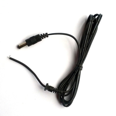 5.5mm x 2.1mm male to open bare wire DC cable