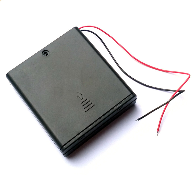 4x AA Battery case with ON/OFF switch