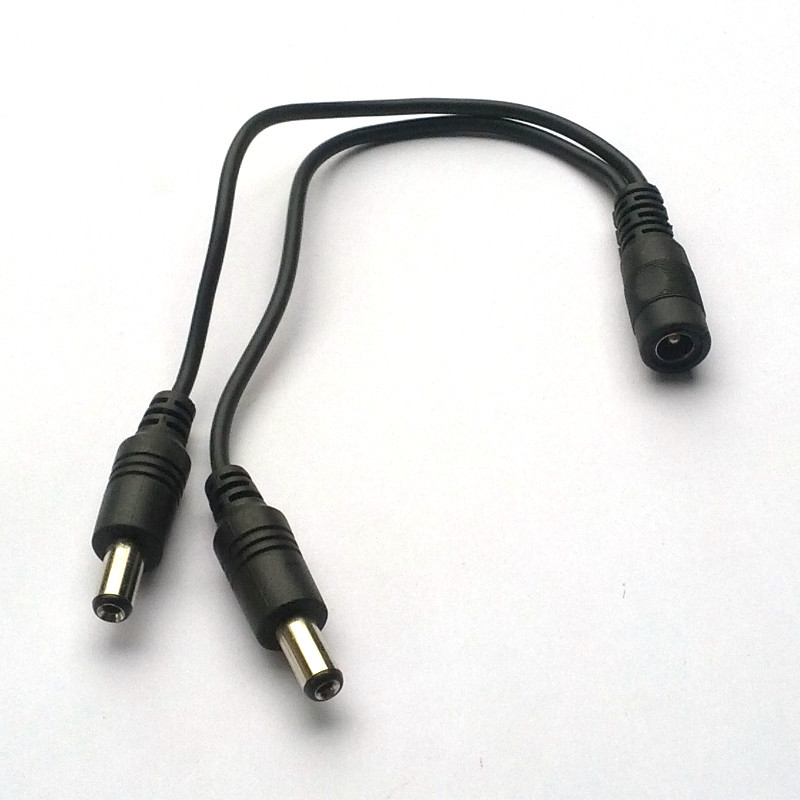 2-Way DC 5.5mm x 2.1mm Y-splitter cable