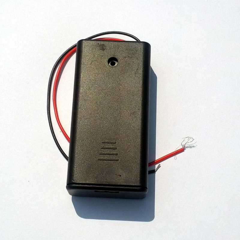 2x AA Battery case with ON/OFF switch