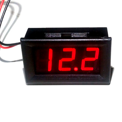 Panel Mount Digital DC Voltmeter, 2-wire