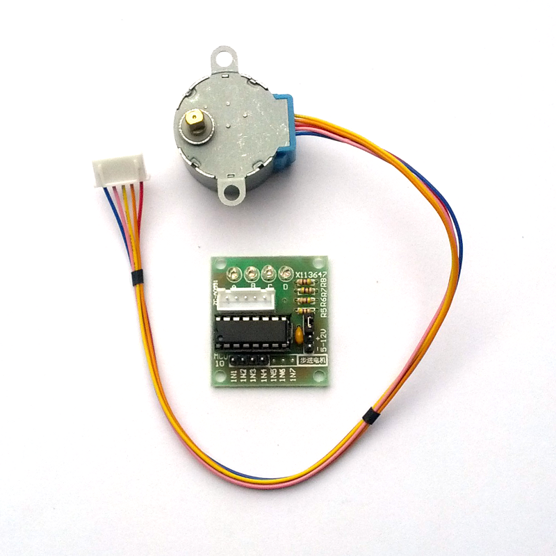 Stepper Motor (5V, 4-phase) with Driver Board (ULN2003)