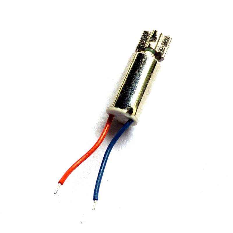 Connect the red wire to positive voltage, blue wire to ground.
