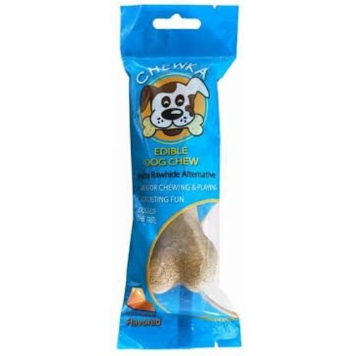 CHEWKA - Edible Dog Chew, Healthy Rawhide Alternative, Bacon, Great for Chewing, Long Lasting, 1 Cnt, 3.5 Oz., Peggable Bag, Dogs Love the Taste