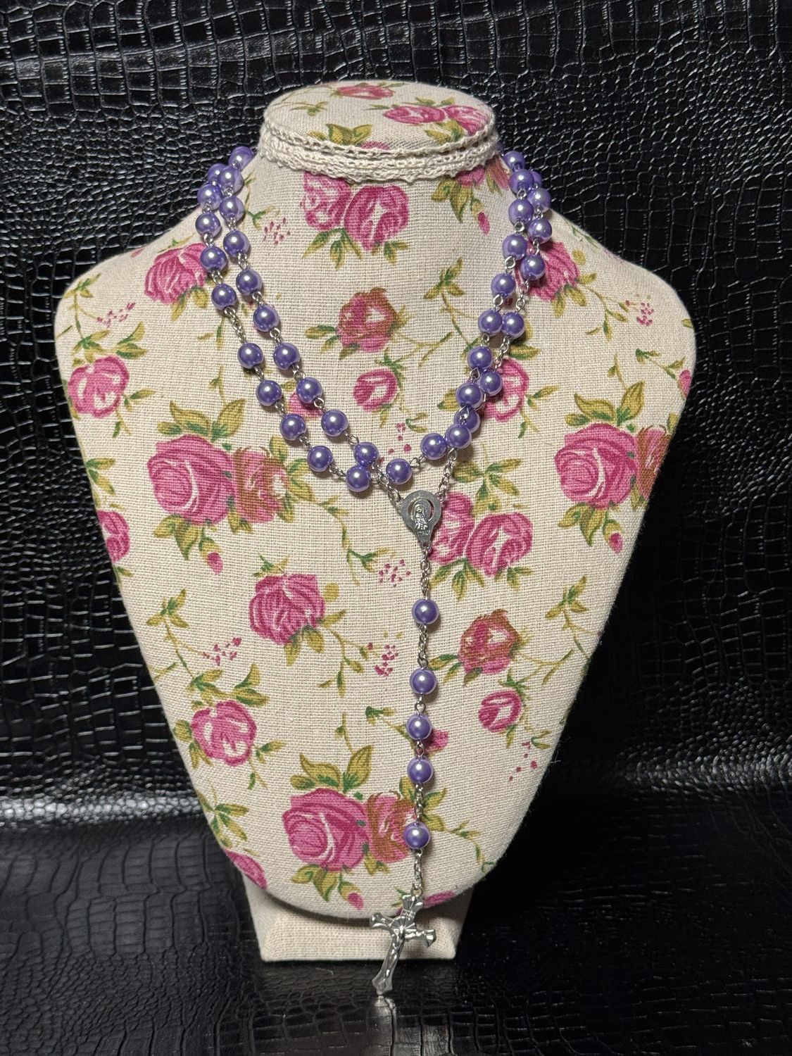 Chapelet simple violet