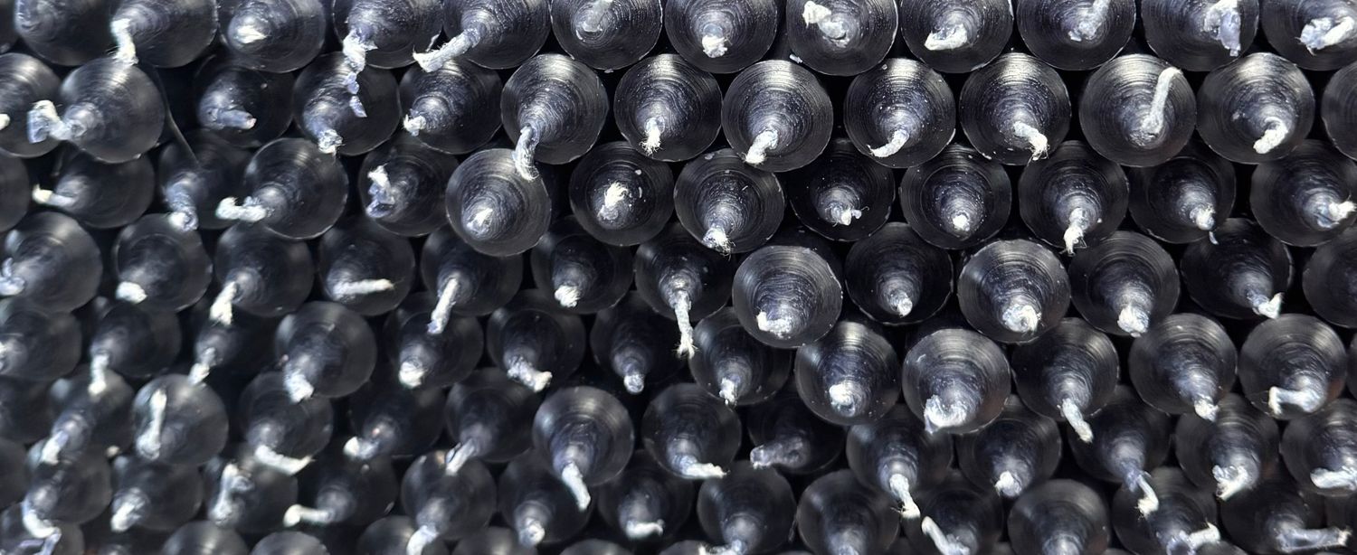 Bougies de couleur bleu foncé