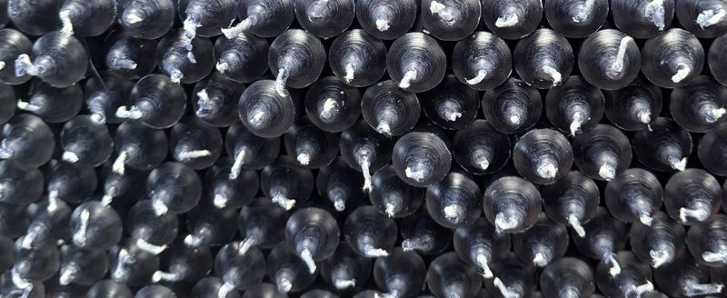 Bougies de couleur bleu foncé