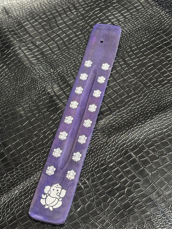 Porte encens de couleur violet