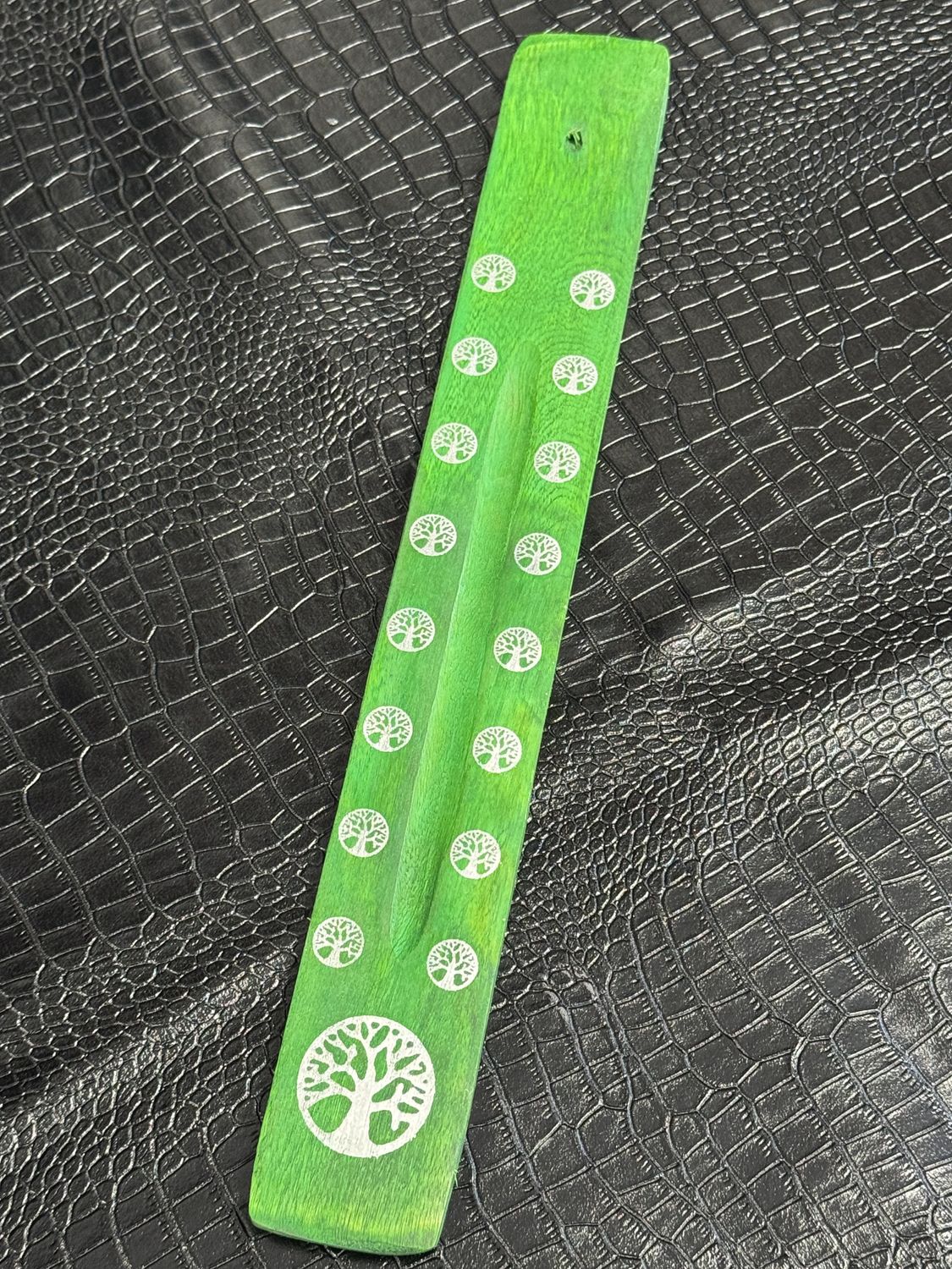 Porte encens de couleur vert