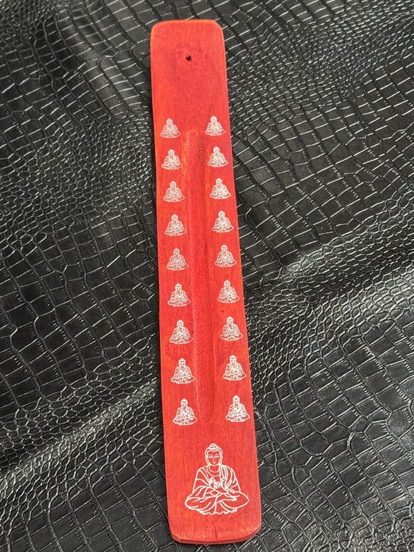 Porte encens de couleur rouge