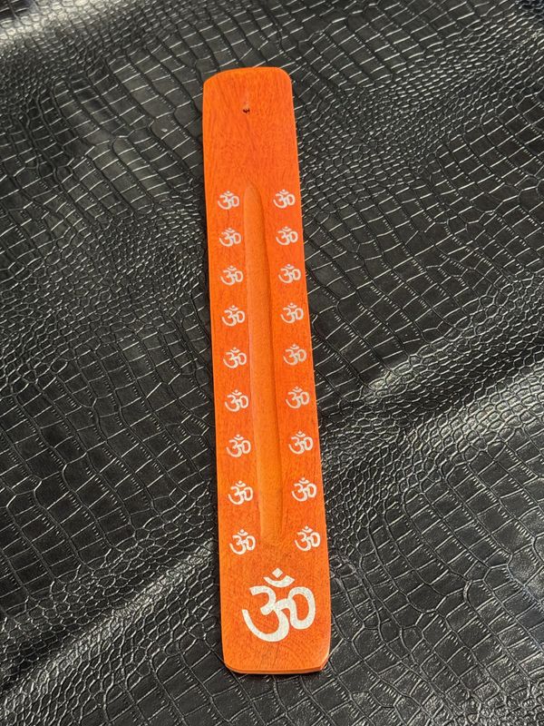 Porte encens de couleur orange
