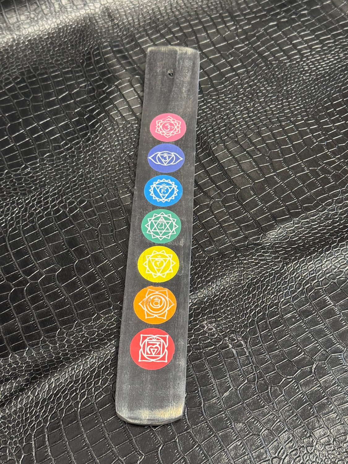 Porte encens multi couleur fond noir