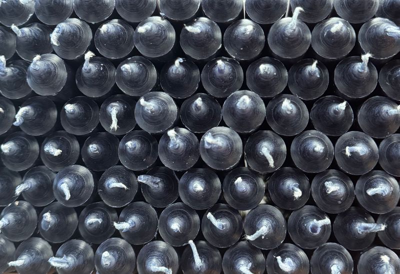 Bougies de couleur noir