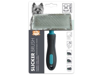 Cepillo Slicker  12x18 cm ideal para grooming en casa