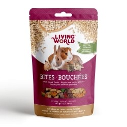 Snack Bites  Living World  para roedores y conejos