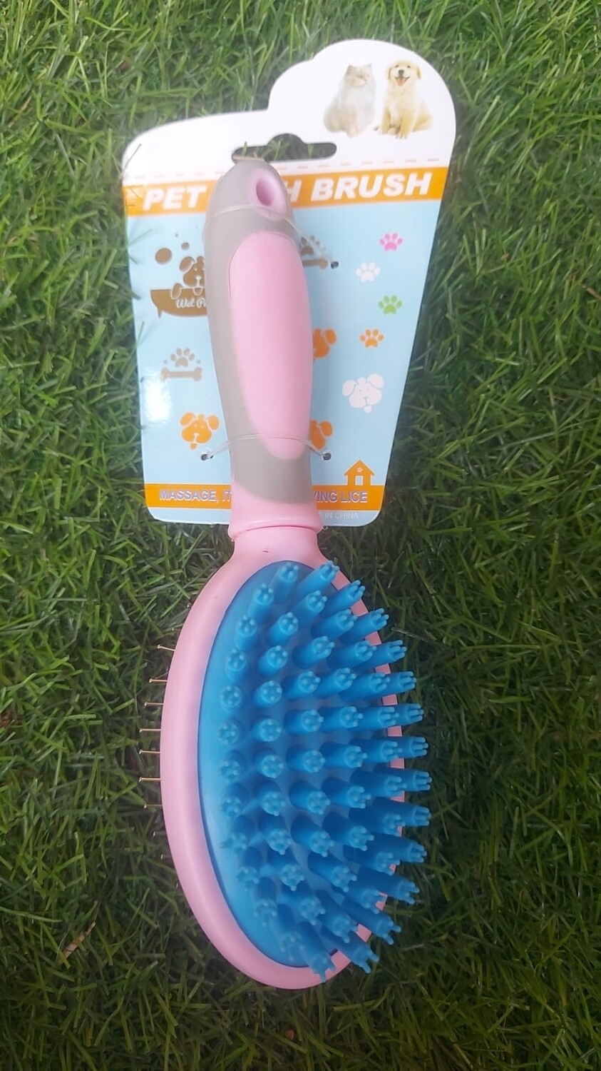 Cepillo doble con masajeador 