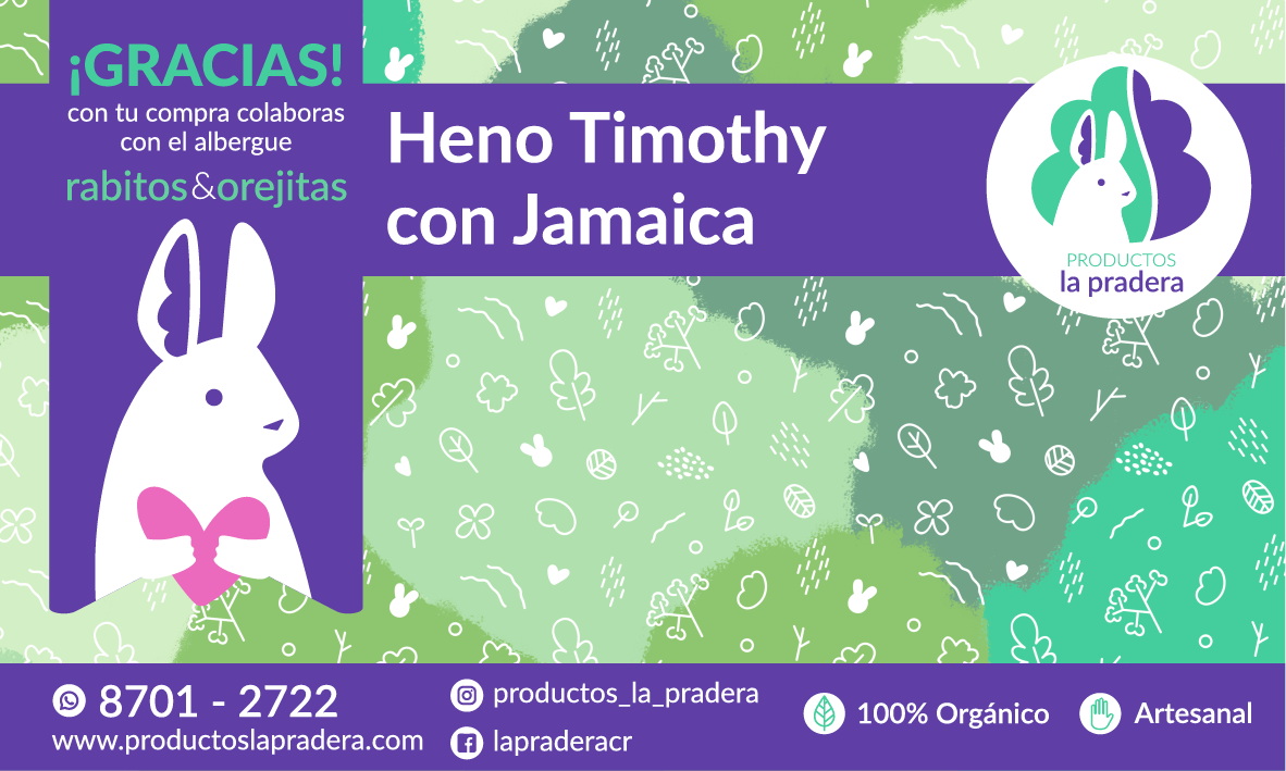 Snack de heno Timothy con Jamaica